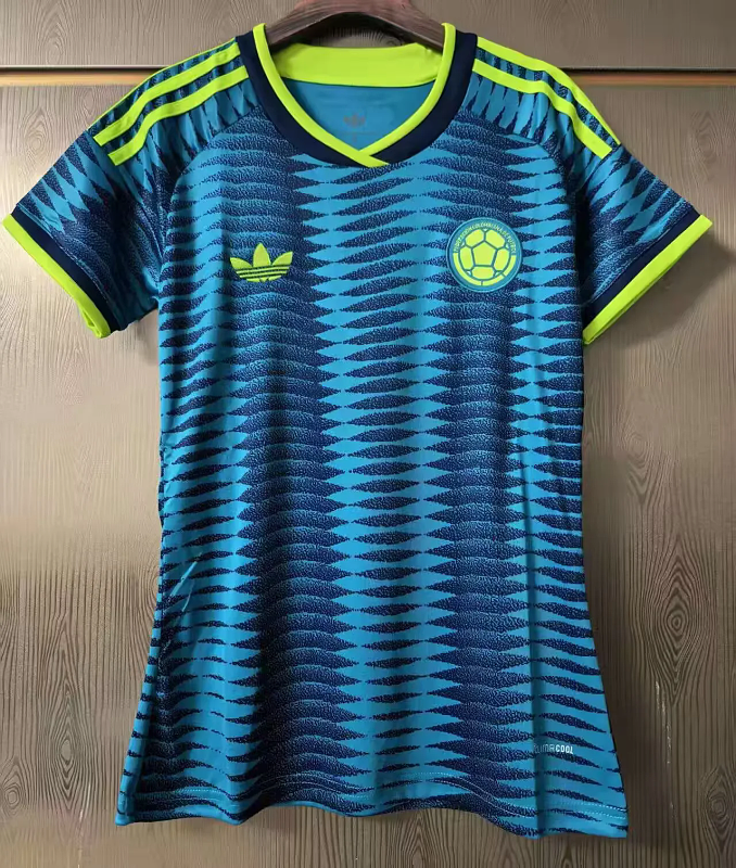 Mujer_Camiseta de fútbol de visitante del Colomb 2026, tallas S-2XL png